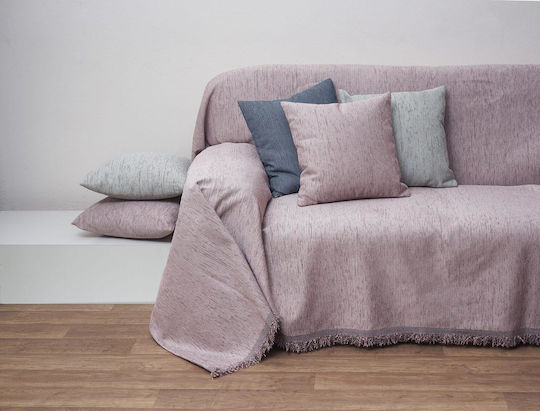 Viopros Coverlet Single Microfiber Fuchsia - Grey 160x240cm