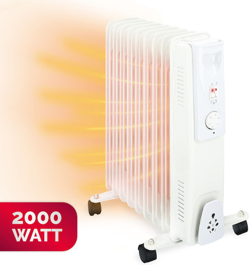 Alpina Appliances Oil Filled Radiator with 9 Fins 2000W