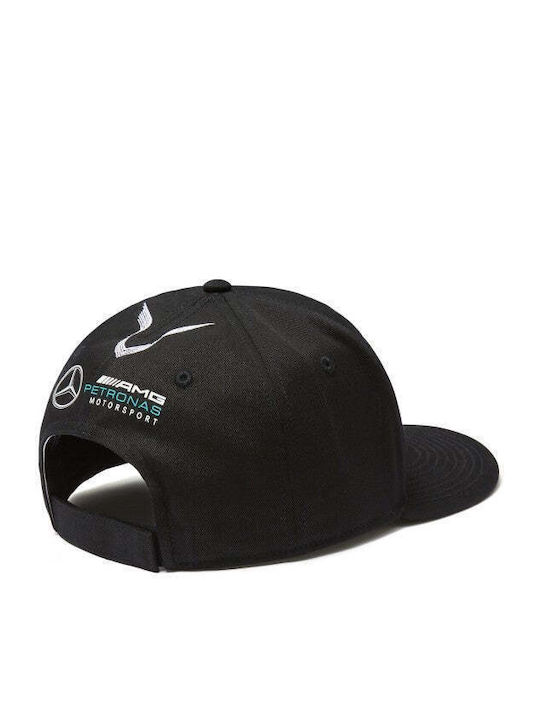 Mercedes Flatbrim Cap Lewis Hamilton Adult Black 2018 Mercedes Flatbrim Cap Lewis Hamilton Adult Black 2018