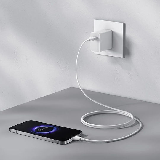 Xiaomi USB 2.0 Cable USB-C male - USB-A 60W White 1m (BHR087GGL)