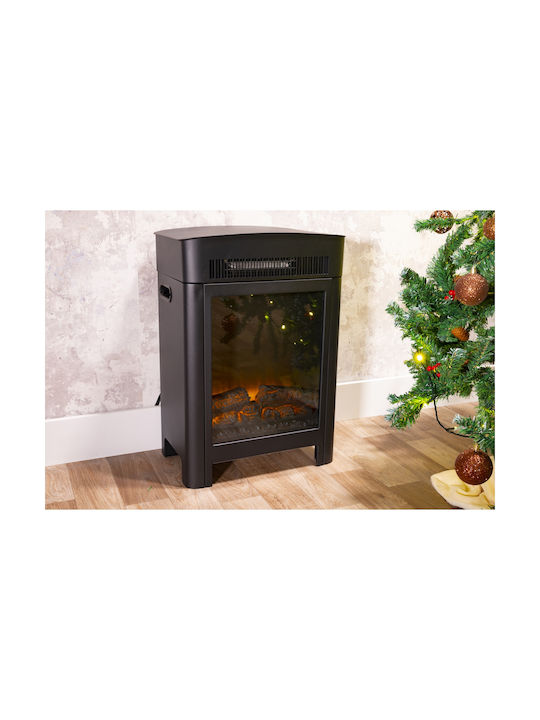 Alpina Appliances Luzern Floor Electric Fireplace 1800W 41x59cm Black