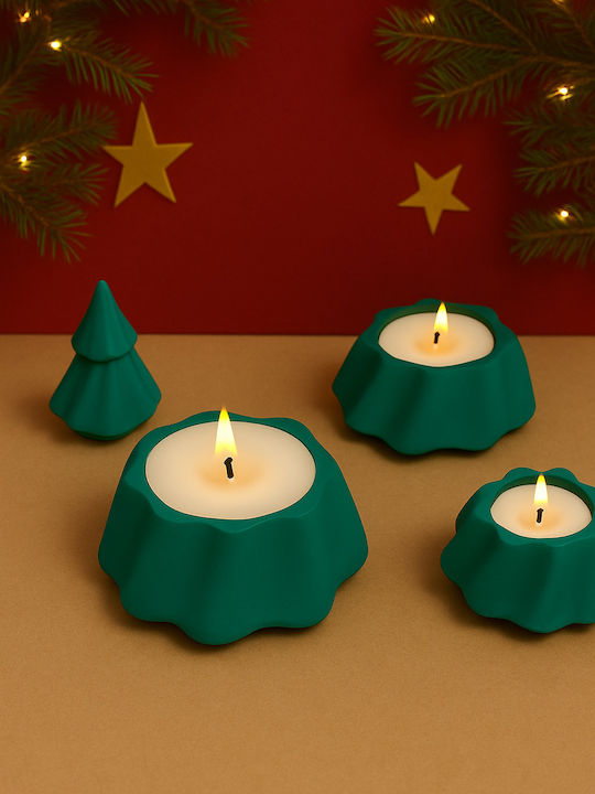 Christmas Tree Christmas Candle 20x12cm Butter Caramel