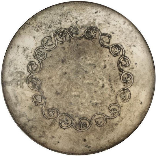 Kutahya Porselen Plate Shallow Green with Diameter 23cm 6pcs
