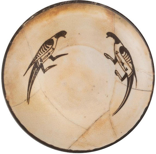Kutahya Porselen Plate Shallow Beige with Diameter 27cm 6pcs