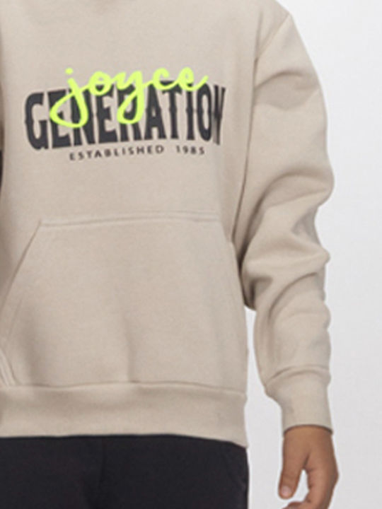 Kids Sweatshirt with Hood and Pockets Beige Generation