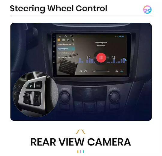 Car Audio System for Hyundai i10 2008-2013 (Bluetooth/USB/WiFi/GPS/Apple-Carplay/Android-Auto) with Touch Screen 9"