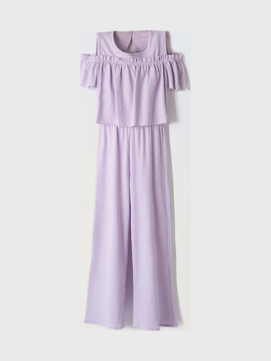 Kids' Fabric Jumpsuit Shorts/Bermudas Lilac