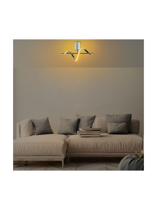 Opviq Likma Ceiling Mount Light 41cm Gray with Integrated LED