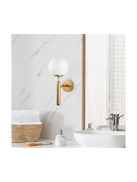 Opviq Lamp Wall with Socket E14 White 15x20x15cm