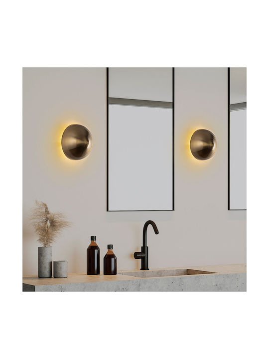 Opviq Wall Lamp with G9 Lamp Bulb Base Gold 20x16cm
