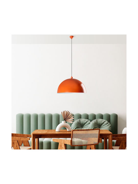 Opviq Kure Pendant Light Orange with Socket E27 60x60x135cm