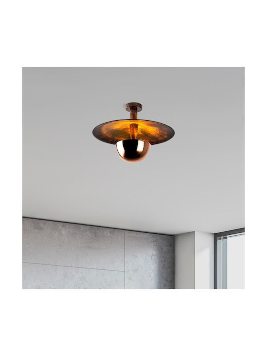 Opviq Kurt Pendant Light Orange with Socket G9 48x48x35cm