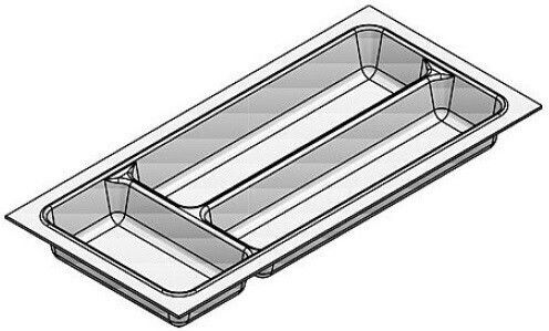 Agoform Besteckeinsatz für Schubladen Kunststoff 84x48cm Weiße