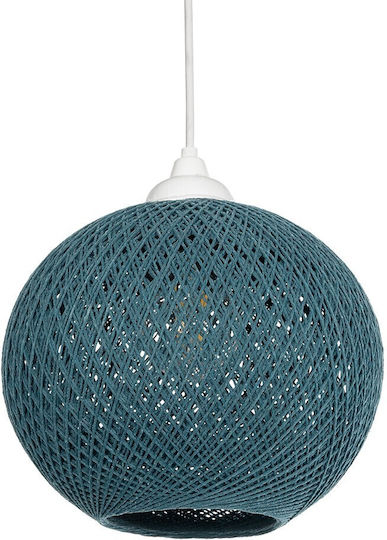 GloboStar Solei Κρεμαστό Φωτιστικό Τιρκουάζ 20x20x25εκ. GloboStar Solei Κρεμαστό Φωτιστικό Τιρκουάζ 20x20x25εκ.
