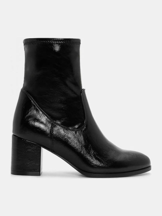 Wildleder Stiefeletten Damen Schwarz
