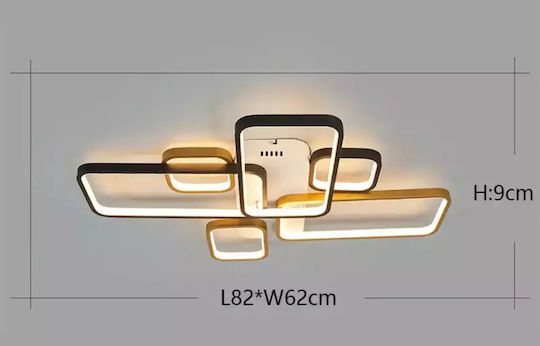 Deckenleuchte montieren Napoli 3 Ret Integrierte LED 82x62x9cm Deckenleuchte montieren Napoli 3 Ret Integrierte LED 82x62x9cm