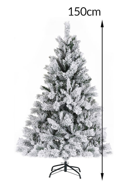 Christmas Tree Slim Snowy 150cm