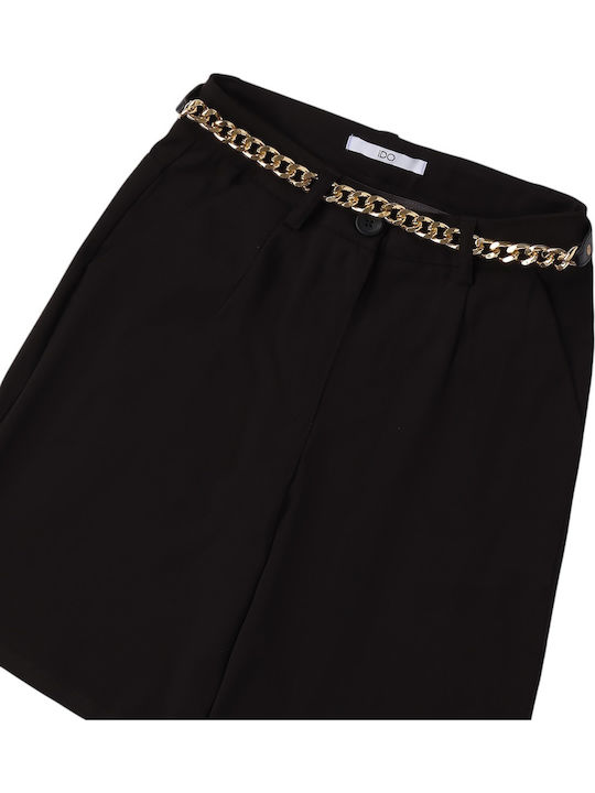 Kinder-Shorts/Bermudas Stoff Schwarz