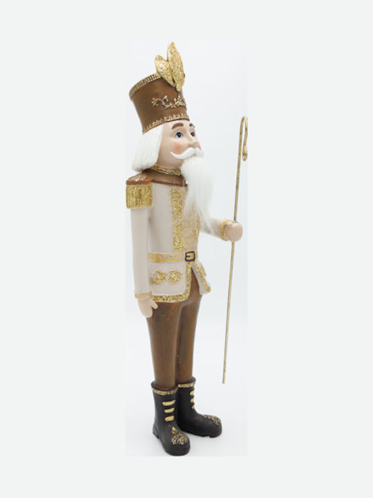 Eurolamp Polyresin Christmas Nutcracker 41.5cm Beige