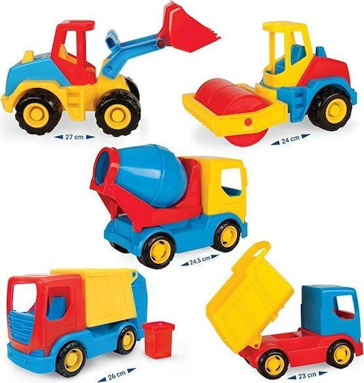 ToyMarkt Free Wheels Φορτηγάκι Παραλίας από Πλαστικό Εκσκαφέας 26x15x12cm