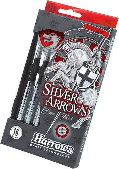 Săgeți Harrows Silver Arrows cu vârf de oțel 3x18gr