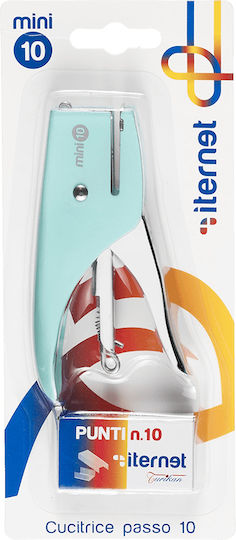 Turikan Hand Stapler Tacker No10 & Replacement Staples 1000pcs Blister Mini Pastel