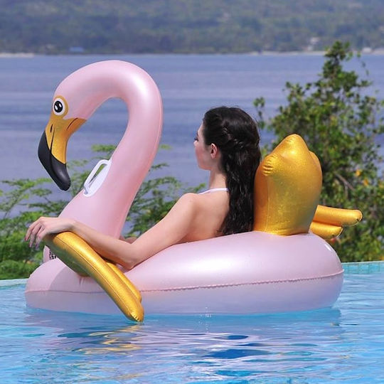 Jilong Φουσκωτή Σαμπρέλα Θαλάσσης Flamingo με Χειρολαβές Ροζ 115cm