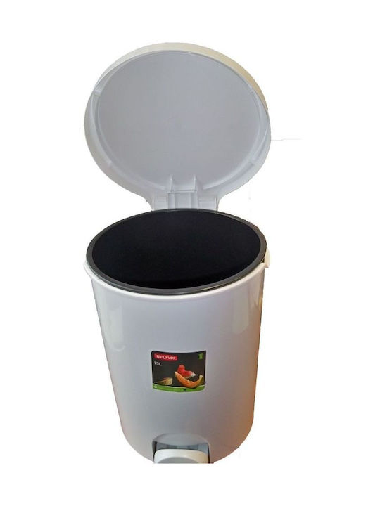 Curver Office Plastic Waste Bin 15lt White
