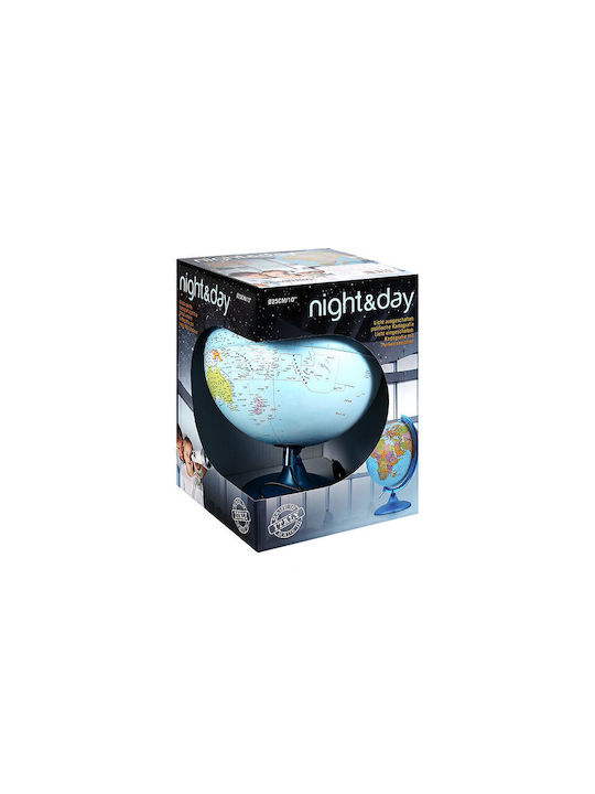 Illuminated Globe Nova Rico 25cm Geophysical Political Greek