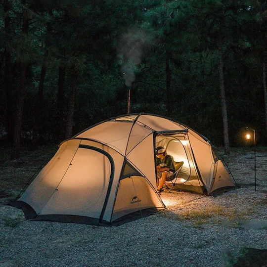 Naturehike Shandi Σκηνή Camping Τούνελ Γκρι για 2 Άτομα