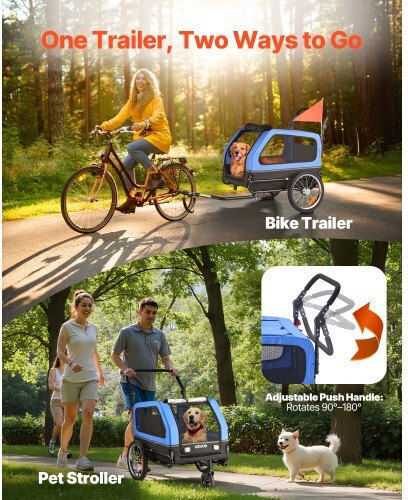 Vevor Cosul pentru transport câine până la 40kg Albastru