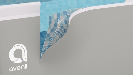 Avenli 18in1 Pool PVC mit Metallic-Rahmen 549x305x122cm Grau