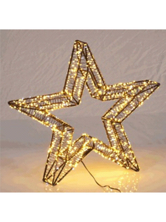TnS Weihnachtlicher Dekorativer Anhänger Stern Kunststoff Weiß 80x8x80cm 1Stück
