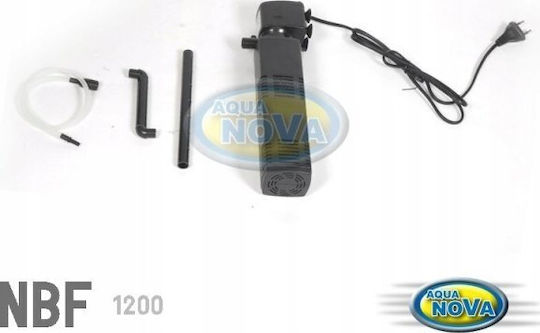 Aqua Nova Interior Filtru pentru Acvarii cu Capacitate până la 150lt, cu Volum 1200lt/h și Putere 25W