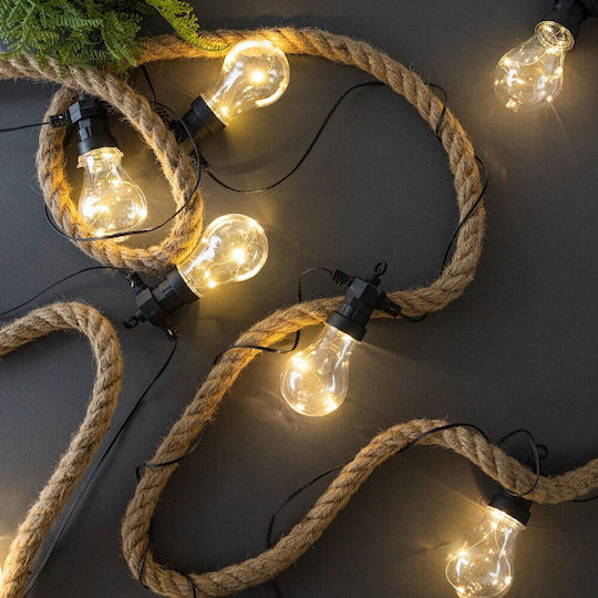 Creative Deco Lina Jute 10m Length 20mm Thickness Strong Durable Rope Twisted Natural Brown Color Ideal Garden Interior Decoration Art Projects Crafts