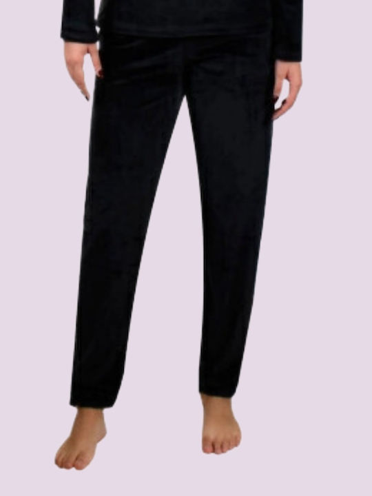 Mihra Winter Women's Pyjama Set Black