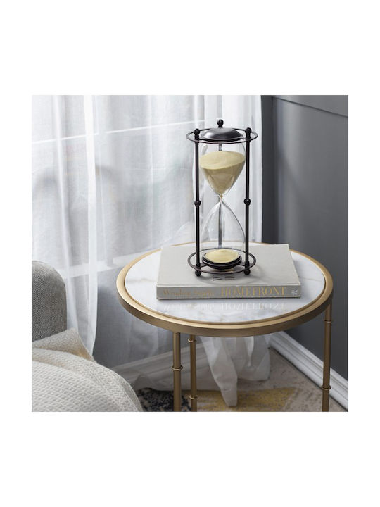 Artekko Office Hourglass Decoration from Metallic 15.8x15.8x33cm in Black color
