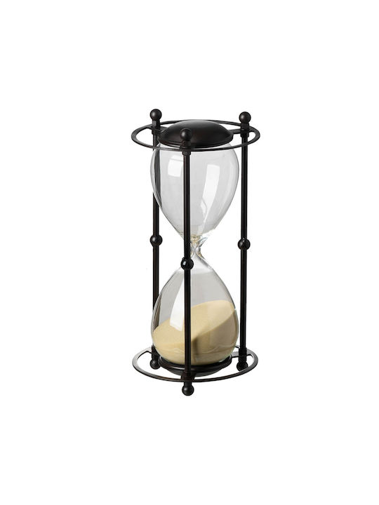 Artekko Office Hourglass Decoration from Metallic 15.8x15.8x33cm in Black color
