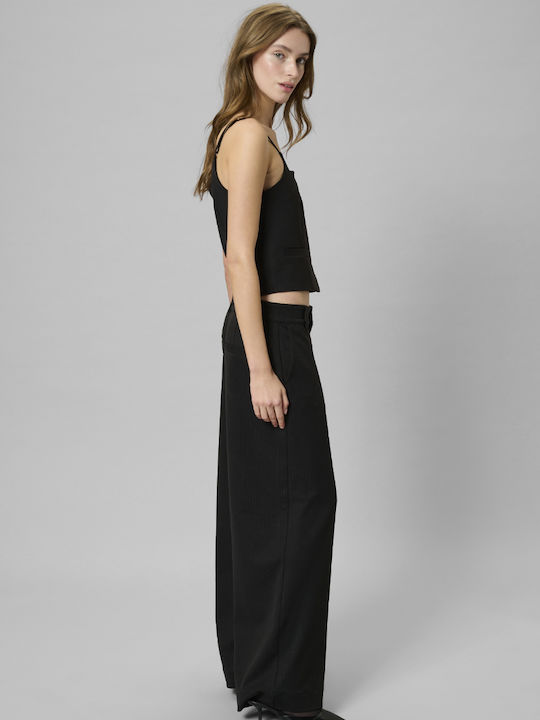 Women's Fabric Trousers Black