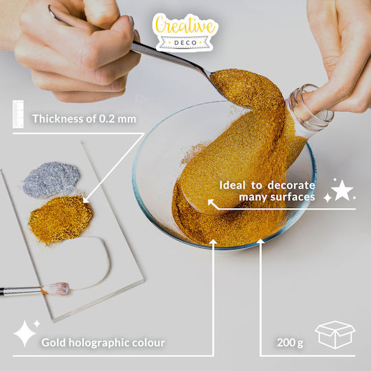Creative Gold Glitter Glue 200gr