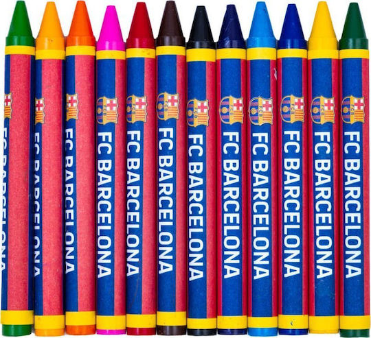 Wachsmalstifte 12 Farben FC Barcelona Astra