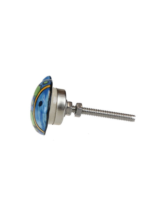 Ceramic Fish Knob 5x3.5cm Stripes