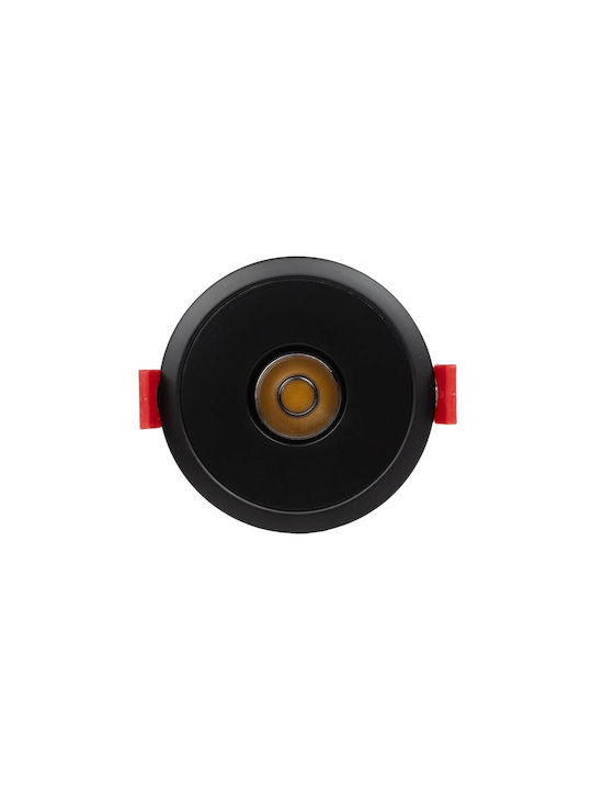 kelvo Kelvo Pinado Metallic Recessed Spot with Integrated LED and Warm White Light White 8.3x8.3cm. 1pcs