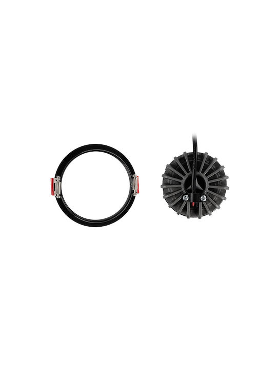 kelvo Kelvo Pinado Metallic Recessed Spot with Integrated LED and Warm White Light White 8.3x8.3cm. 1pcs