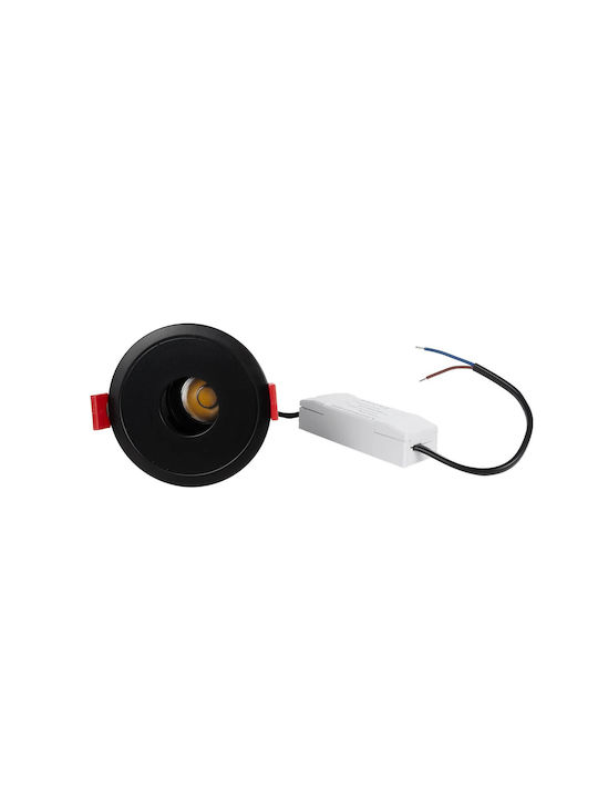kelvo Kelvo Pinado Metallic Recessed Spot with Integrated LED and Warm White Light White 8.3x8.3cm. 1pcs