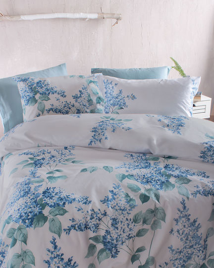 Rythmos Duvet Set Single 160x240cm Eve Blue 2pcs 380 GSMGsm