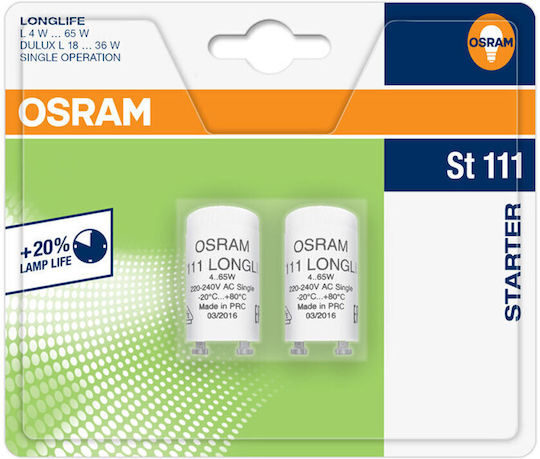 Osram 2 Στάρτερ Φθορισμού 4-65w Long Life