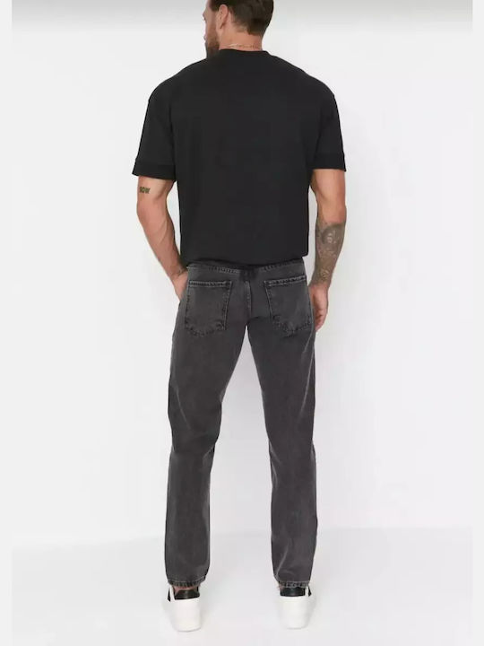 Men's Jeans Pants Elastic with Boyfriend Fit Dark Gray