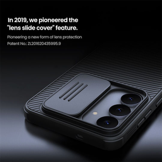 Nillkin Camshield Pro Magnetic Umschlag Rückseite Kunststoff / Silikon Schwarz (Galaxy S25 FE)