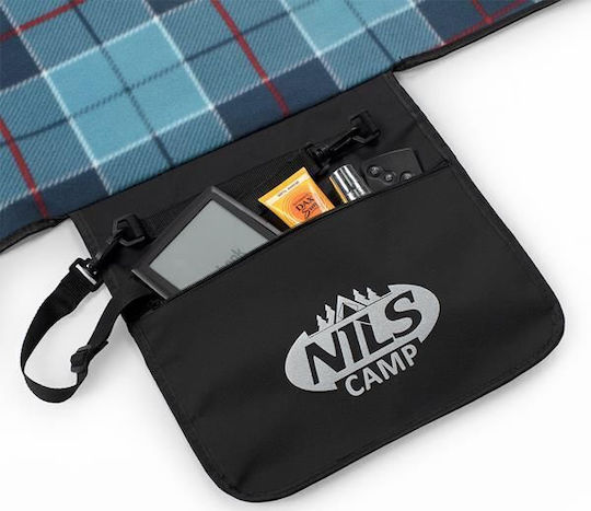 Nils Blanket 200x200cm in Blue color